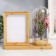 Photo frame wood 9x13 cm with backlight "Rosa in the flask" USB 9.5x21x17.5 cm