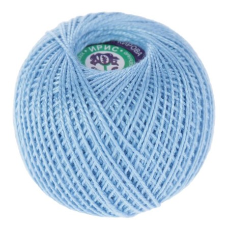 Knitting threads "Iris" 150m/25g 100% Mercerized cotton color 2706-1