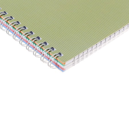 A notebook of 96 sheets in a cage on the crest "Touching nature", cover coated cardboard, matte lamination, block 65 g/m2, mix-2