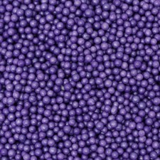 Confectionery sprinkling balls 2 mm, glossy lilac, 50 g