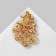 Brooch "Fish" with an openwork tail, the color is red in matte gold