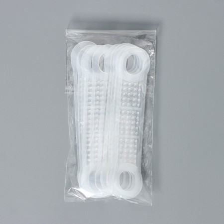 Silicone overlays for shoulders, anti -slip, set 10 pcs, 10 × 2.2 cm, white color-5
