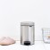 Brabantia Newcon bucket, plastic inner bucket, with a pedal, steel color, 3 l