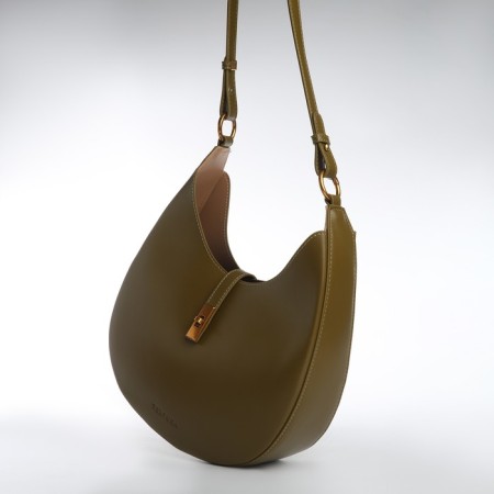 Female bag Textura, cosmetic bag, average size, khaki color-5