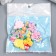 Decor for creativity plastic "Bouquet of flowers" set 8 pcs mix 2.2x2.9x0.7 cm