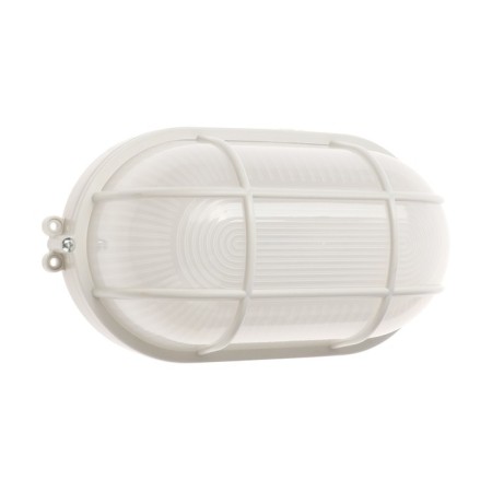 LED LEC lamp, 6 W, IP54, 6500K, 220V, oval, plastic, white