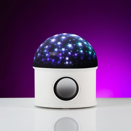 Light device "Star Sky" 12 cm, speaker, removable hemisphere, glow RGB, 220 V