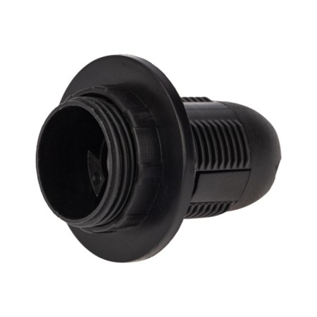 Plastic heat -resistant pendant cartridge with an E14 ring, black rexant