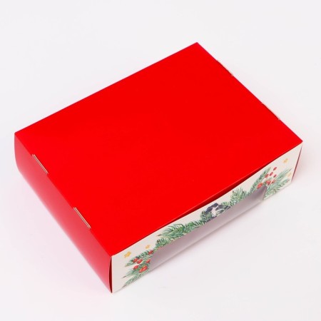 New Year. Confectionery packaging for 3 eclairs "Let dreams come true", 20 x 15 x 6 cm-3
