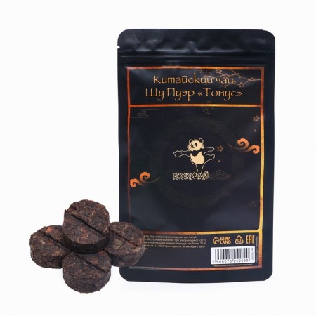 Chinese sustained tea "Shu Puer", Yunnan, 50 g (+ - 5 g) (set 8 pcs), 2017