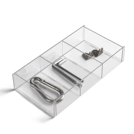Presentation stand, 3 cells, 20.3 × 10.2 × 3.8 cm, 2 mm plexiglass, in a protective film-3