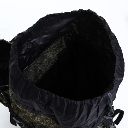 Tourist backpack, TAIF, 80 liters, cord department, 2 outer pockets, green color-7