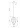 Suspension lamp Maytoni P052PL-01GR, E27, 1x40 W, 180x180x1500 mm, Chrome