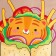 Ethel towel Love Fast Food 40x73 cm, 100% cotton, sarzha 190 g/m2