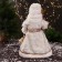 Santa Claus "with cones and staff" moves, 40 cm, white-beige