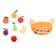 Developing set of felt "fruit"