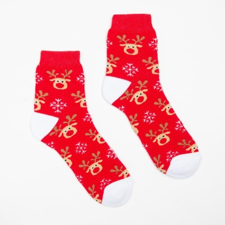 Women's socks, red color, size 25-1
