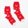 Women's socks, red color, size 25