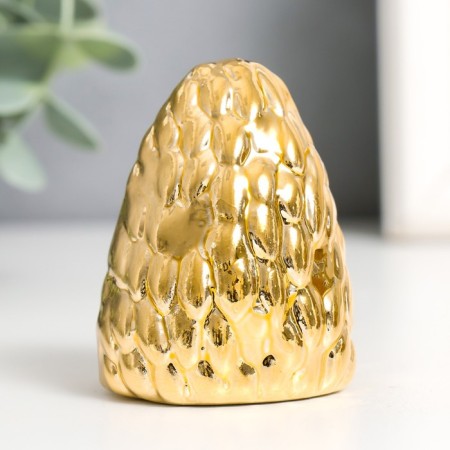 Souvenir Ceramics "Hedgehog" Gold 5x4.5x6.7 cm-3