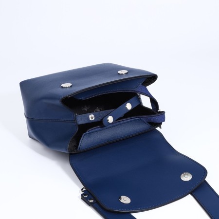 L-Craft bag bag on magnets, external pocket, blue color-5