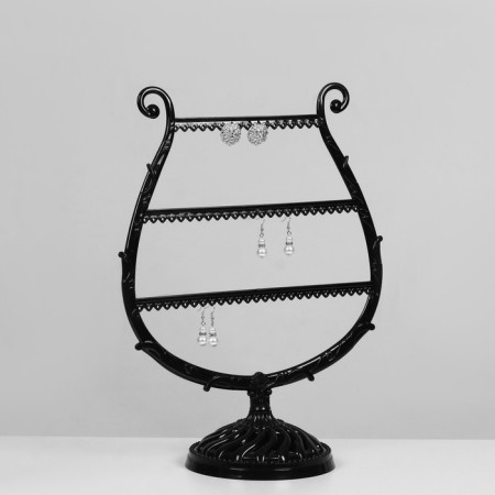 Arfa decoration stand, 34 places, 15 × 28 × 38 cm, black color-2
