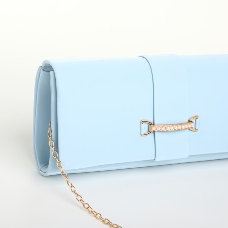 Women's bag on magnet, blue color-3