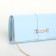 Women's bag on magnet, blue color