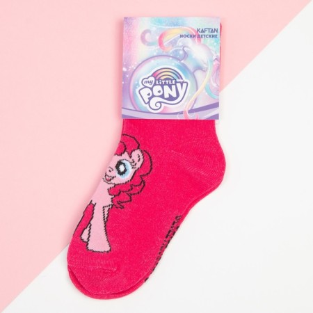 Носки для девочки «Пинки Пай», My Little Pony, 16-18 см, цвет розовый-2
