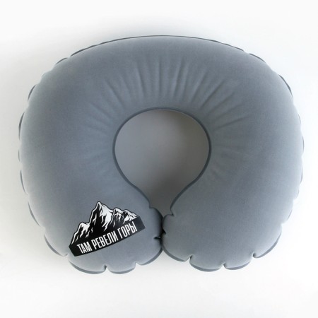 Pillow inflatable "mountains", gray color-1