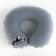 Pillow inflatable "mountains", gray color