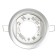 Builtrous lamp Ecola 5355, GX53, IP20, 220 V, 25x106 mm, round, silver