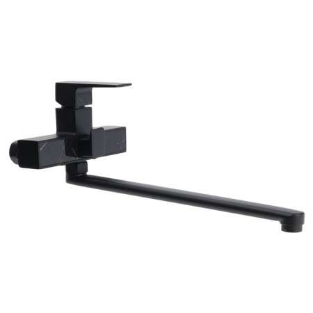 Accoona A71131F bath mixer, 25 mm cartridge, pour 35 cm, brass, black