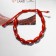 Bracelet-cooker "eyes", wooden risins, red color
