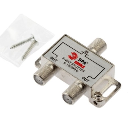 Divider TV era Simple 2 branches for F connector 5-1000 MHz