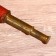 Testing pipe with an engraving 43 cm, brass, skin