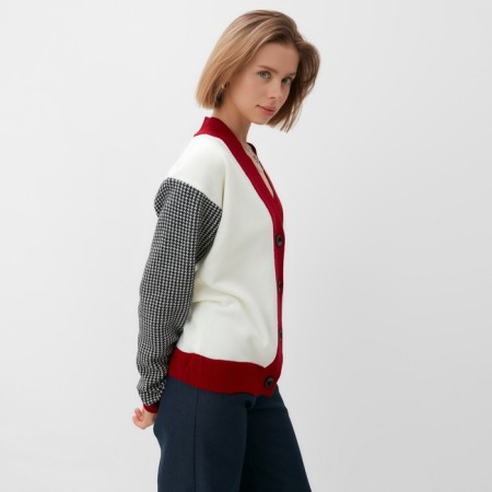 Cardigan Female Minaku, Ecrew color, size 48-2