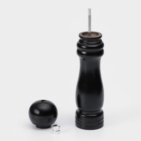 Mill for Dolyan spices, 21 × 4.5 cm, metallic mechanism, color black tree-2