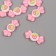 Decor for creativity plastic "Strawberry candy" set 6 Sh 1.5x3x1 cm