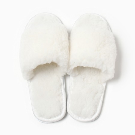 Women's slippers, white color, size 38-39-1
