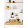Railing shelf is straight, 2-tier, 38 × 26.5 × 11.5 cm, d = 25 mm, chromium color