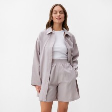 Women's set (shirt, shorts) KAFTAN Size 52-54, gray