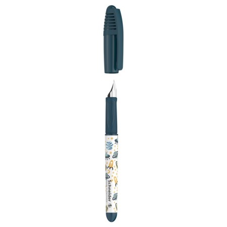 Fright pen Schneider "Zippi Space" blue, 1 cartridge, flu, dark blue-white case-3