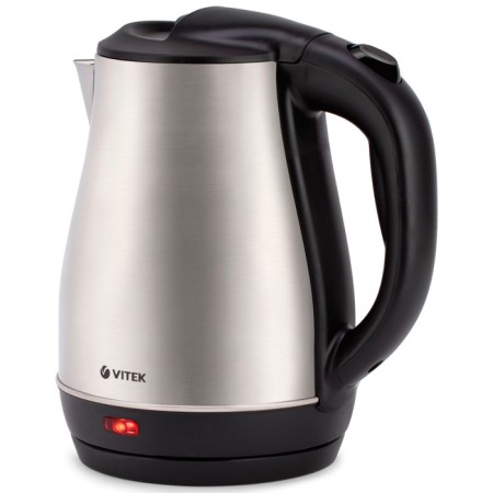 Electric kettle Vitek VT-7057, Metal, 1.8 L, 1850 W, silver-black-1