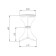 Journal table, 470x470x600, White Muar