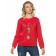 Women's sweatshirt, size XXS, red color