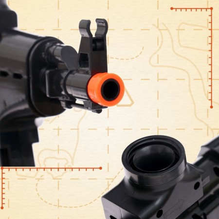 Automat "flash", shoots with gel bullets, works from the battery-8