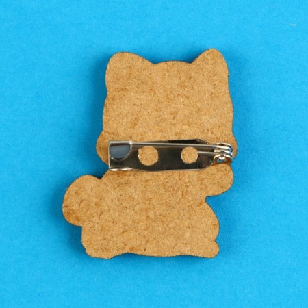 Wooden icon "Corgi Lep", 2.8 x 3.5 cm-2