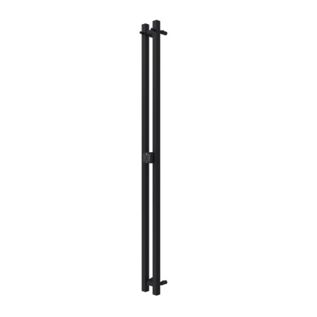 Terminus duo electric heated towel rail "Prof", 1600x114 mm, black matte