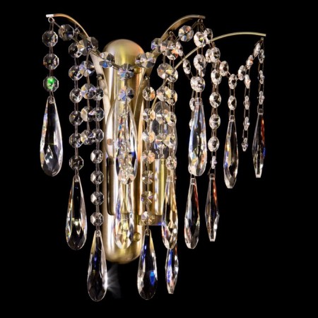 Sconces Citilux "Selena" CL302323, 26x30 cm, 2x40W, E14, brown color-1