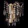 Sconces Citilux "Selena" CL302323, 26x30 cm, 2x40W, E14, brown color
